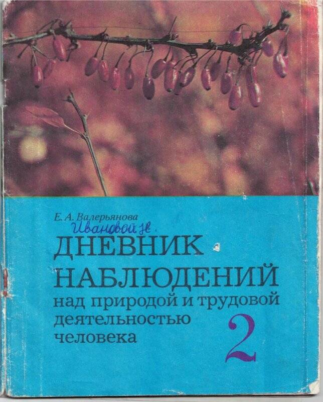 Дневник наблюдений над природой и трудовой деятельностью человека, 2 класс.