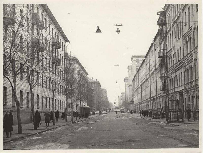 Фотографический бланк. Фото улицы Гашека в Москве.