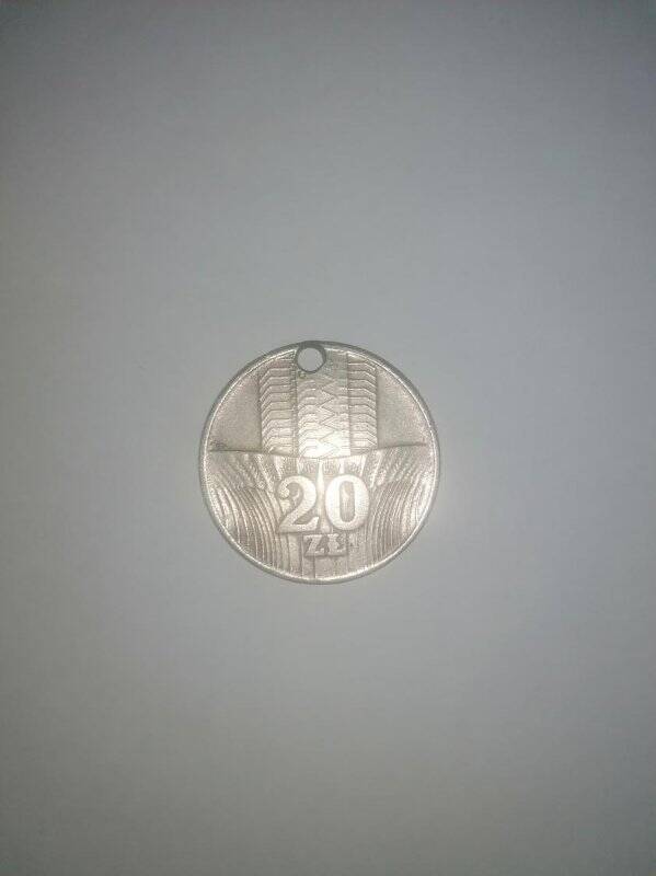 Монета польская 20 злотых 1973 г.