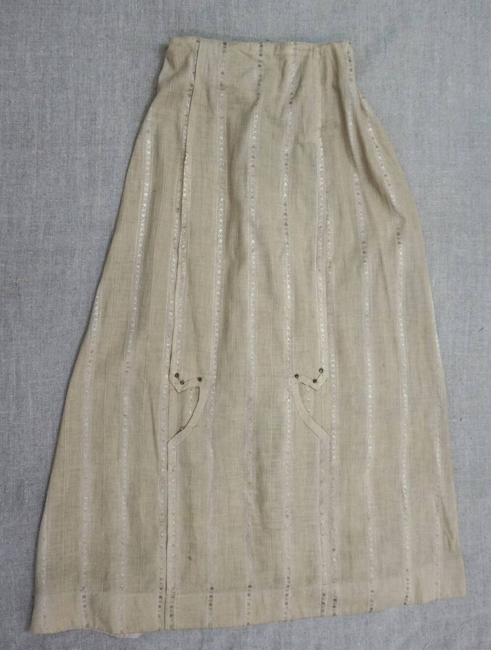 Юбка женская из ткани маргонь, выходная, 20-е годы