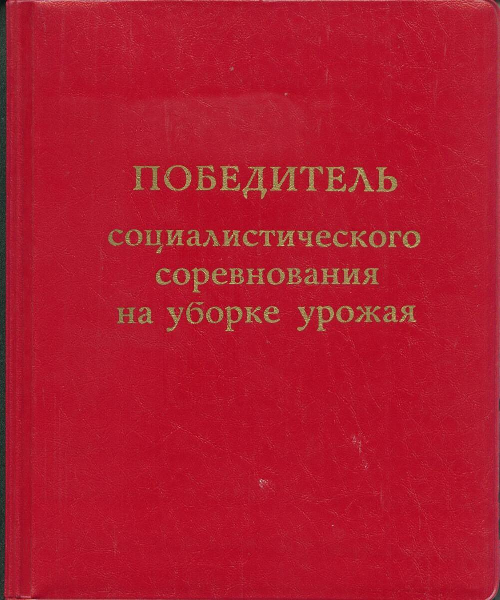 Свидетельство
 «Победитель соц. соревнования в 1985 г.» Кнотику Н.С.