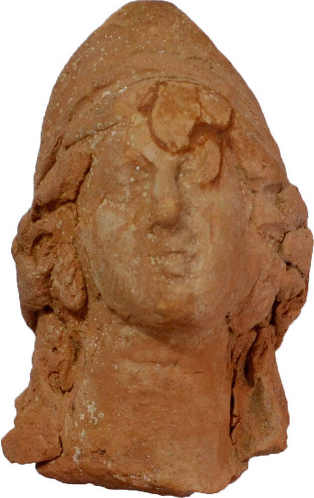 Терракотовой статуэтки фрагмент