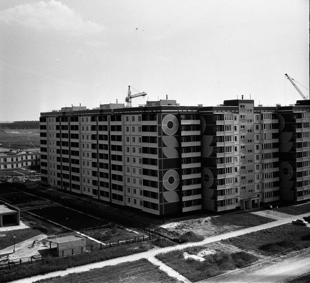 Фотонегатив. Панорама жилого квартала В-У