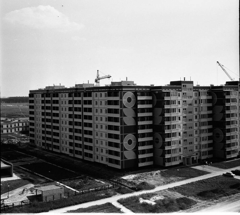 Фотонегатив. Панорама жилого квартала В-У