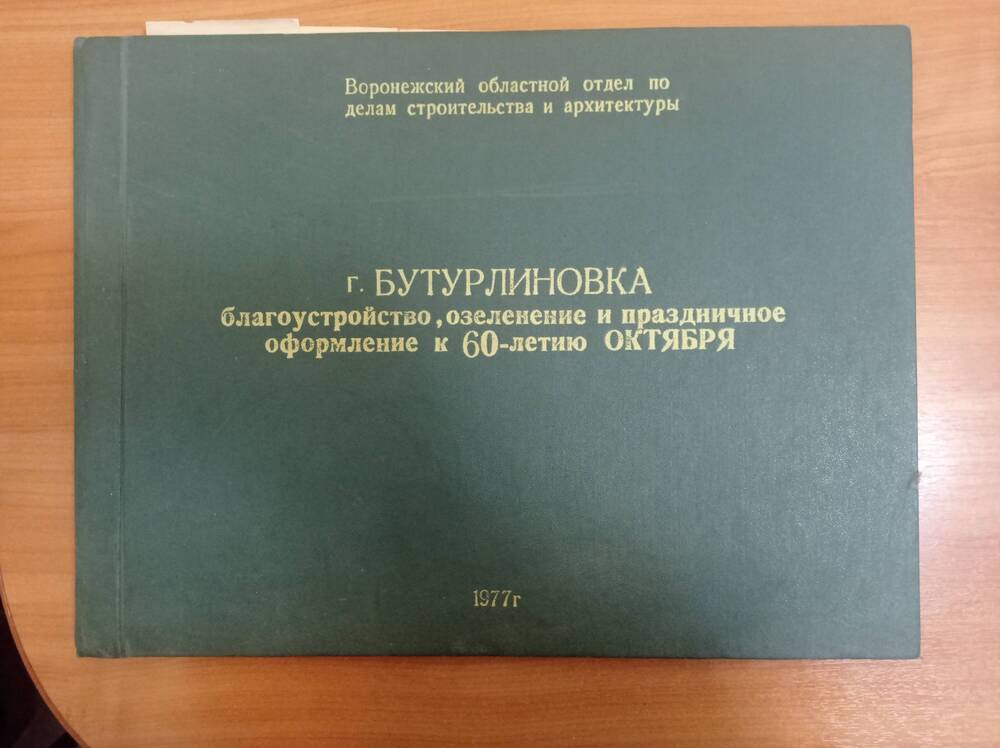 Проект г.Бутурлиновка.благоустройство, озеленение и праздничное оформление к 60-летию Октября