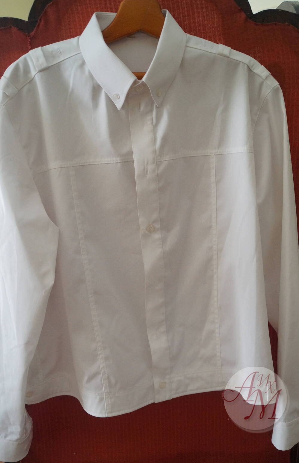 Рубаха форменная белая, с длинным рукавом, с местами для погон А.И. Сорокина.
