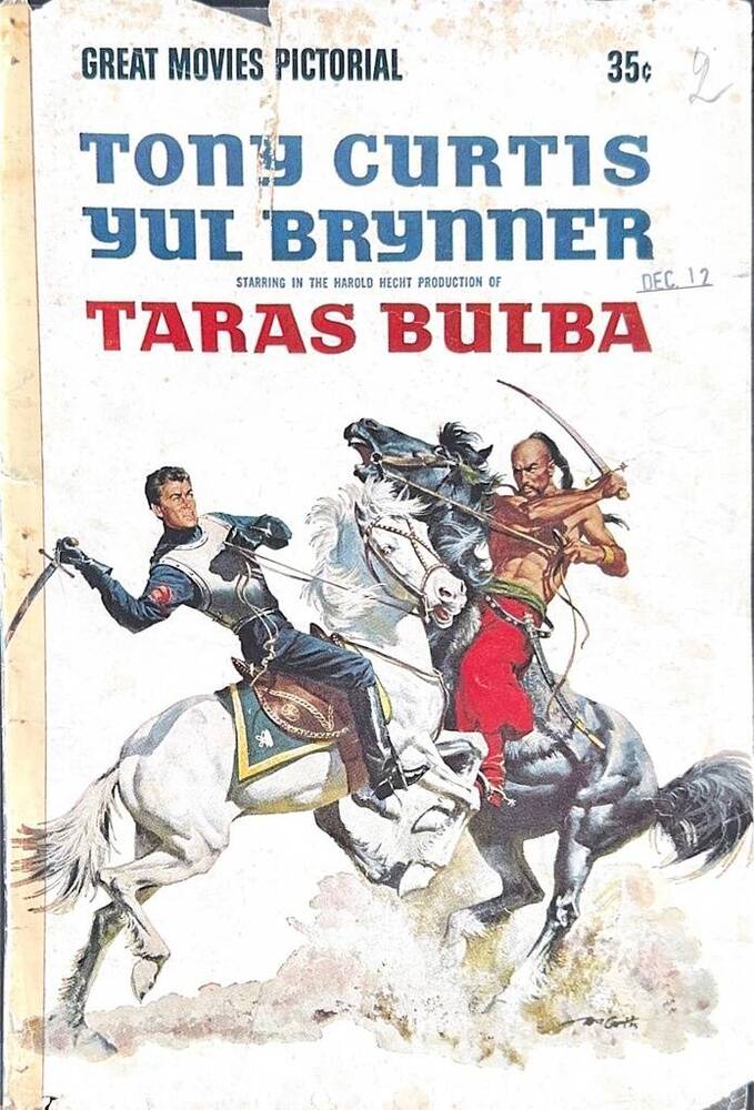 Буклет художественного фильма Тарас бульба США, 1962г.