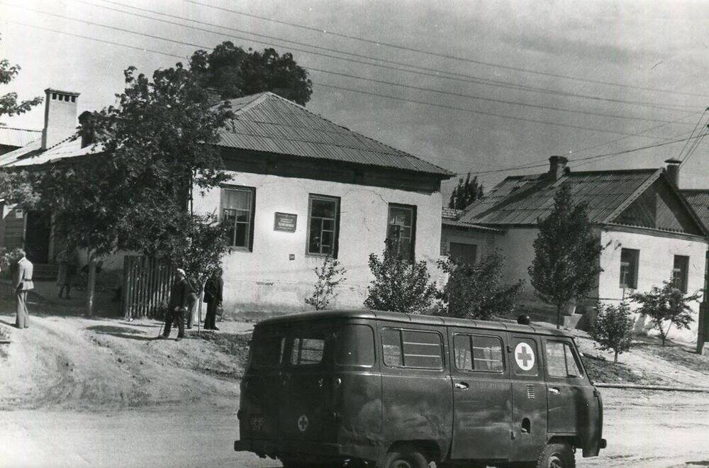 Фотография. На снимке здание Городищенской районной поликлиники