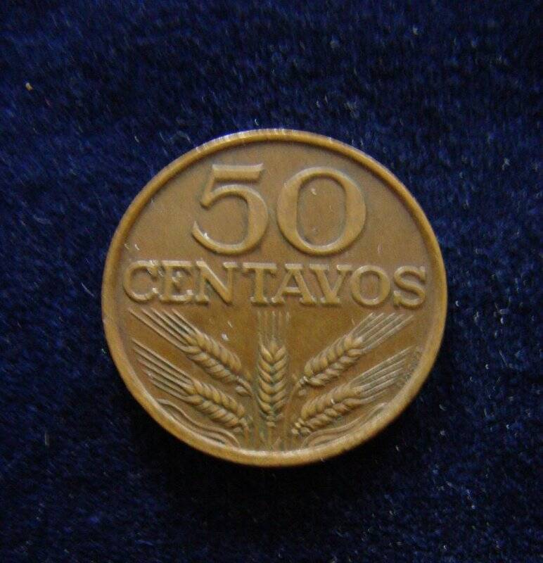 Монета Португалия 50 centavos