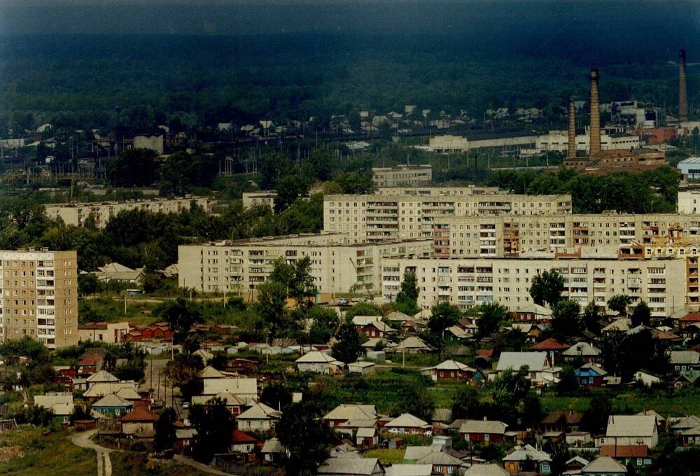 Фото. Панорамный снимок города. Вид на 8-й мкр.