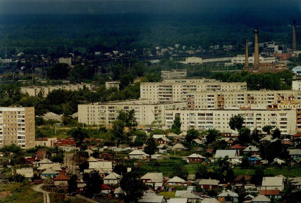 Фото. Панорамный снимок города. Вид на 8-й мкр.