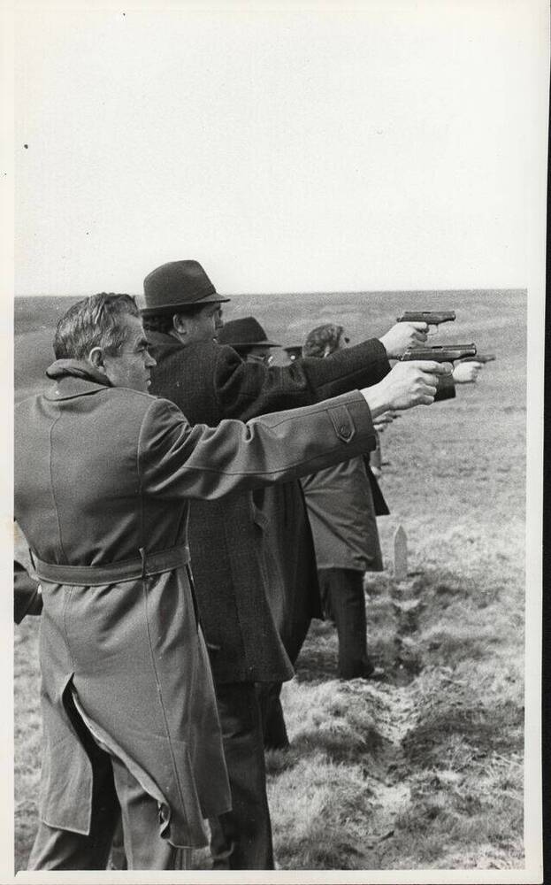 Фото. А.Г. Николаев на стрельбе г. Куйбышев, 4 мая 1978 года