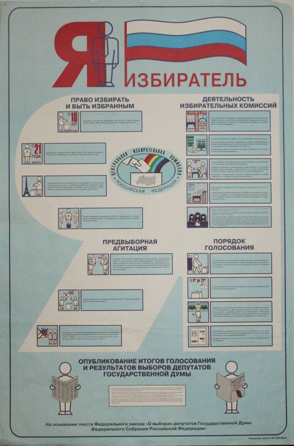 Плакат «Я избиратель». Центральная избирательная комиссия Р.Ф.