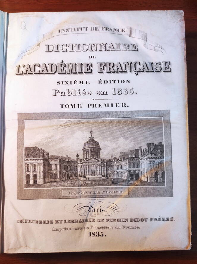 Dictionnaire de l'Académie française , s.a..