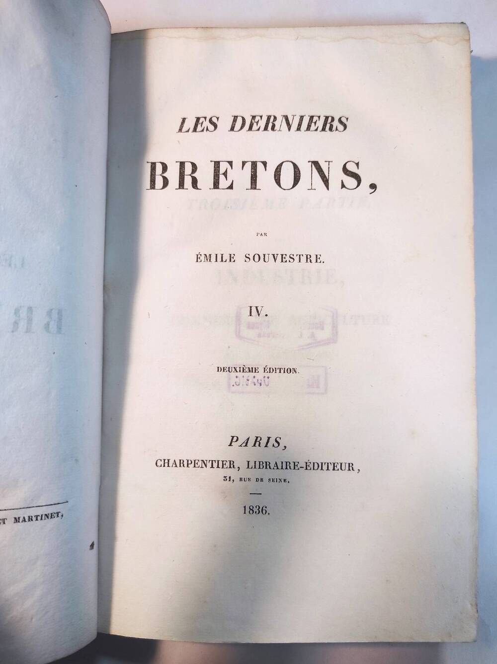 Les derniers Bretons Т. 4 : Т. 4 1836.