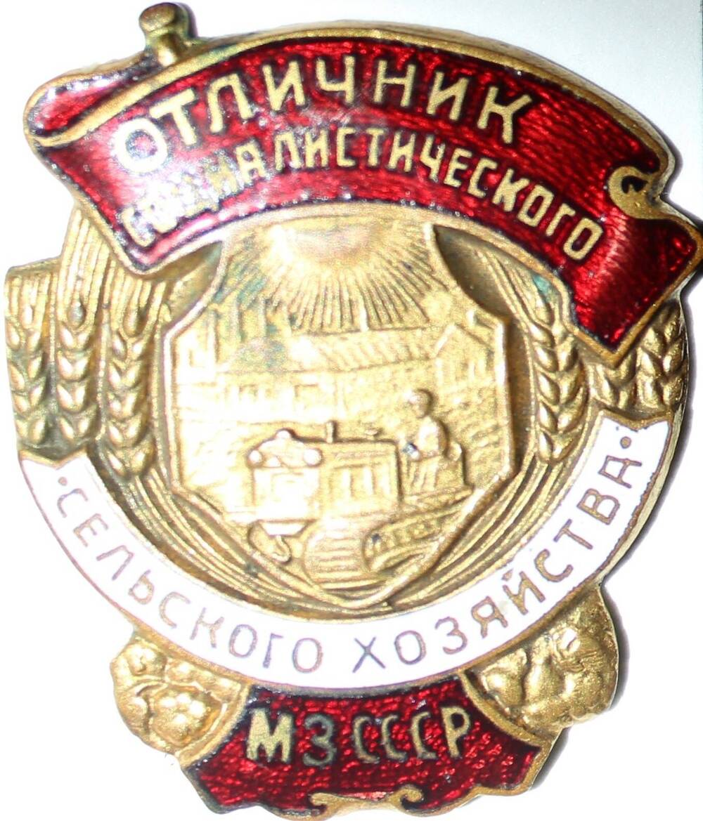 Знак Отличник социалистического сельского хозяйства. МЗ СССР