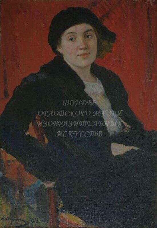 Портрет Екатерины Ивановны Кориной (1892-1967), урожденной Силуановой (В раме)