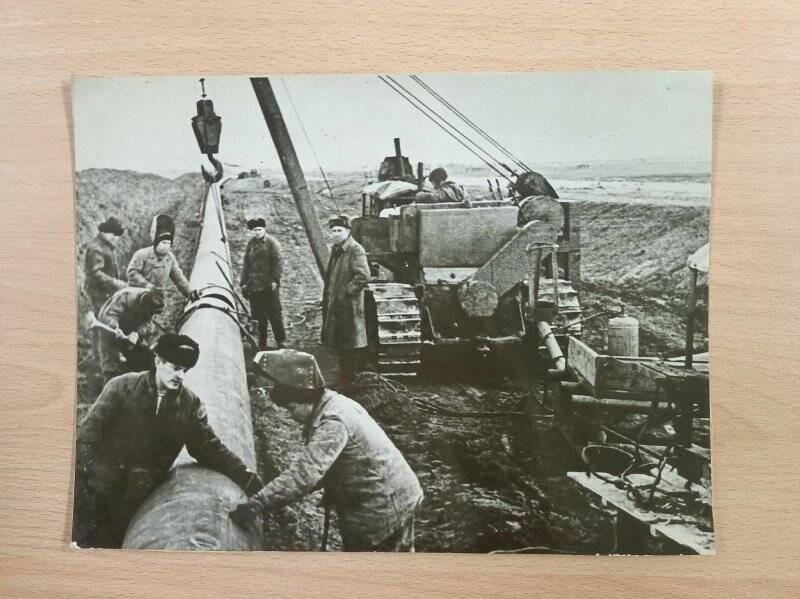 Строительство Челнинского водовода, 1963 г. Фотография