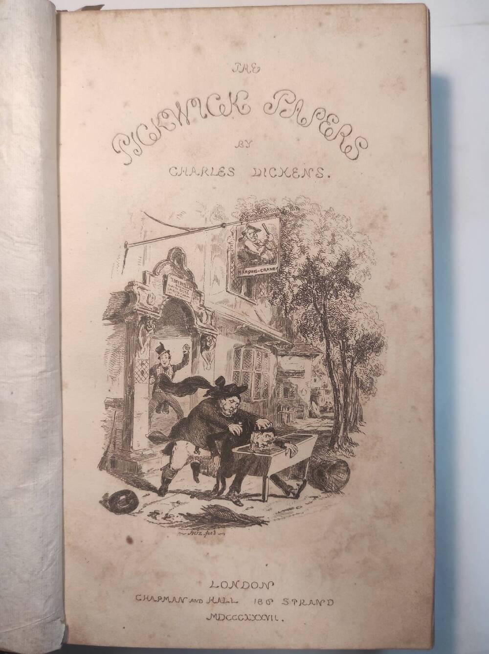 The posthumous papers of the Pickwick club London, 1838.