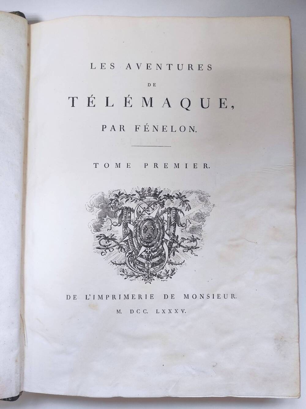 Les aventures de Télémaque T. 1 : Т. 1 1785.