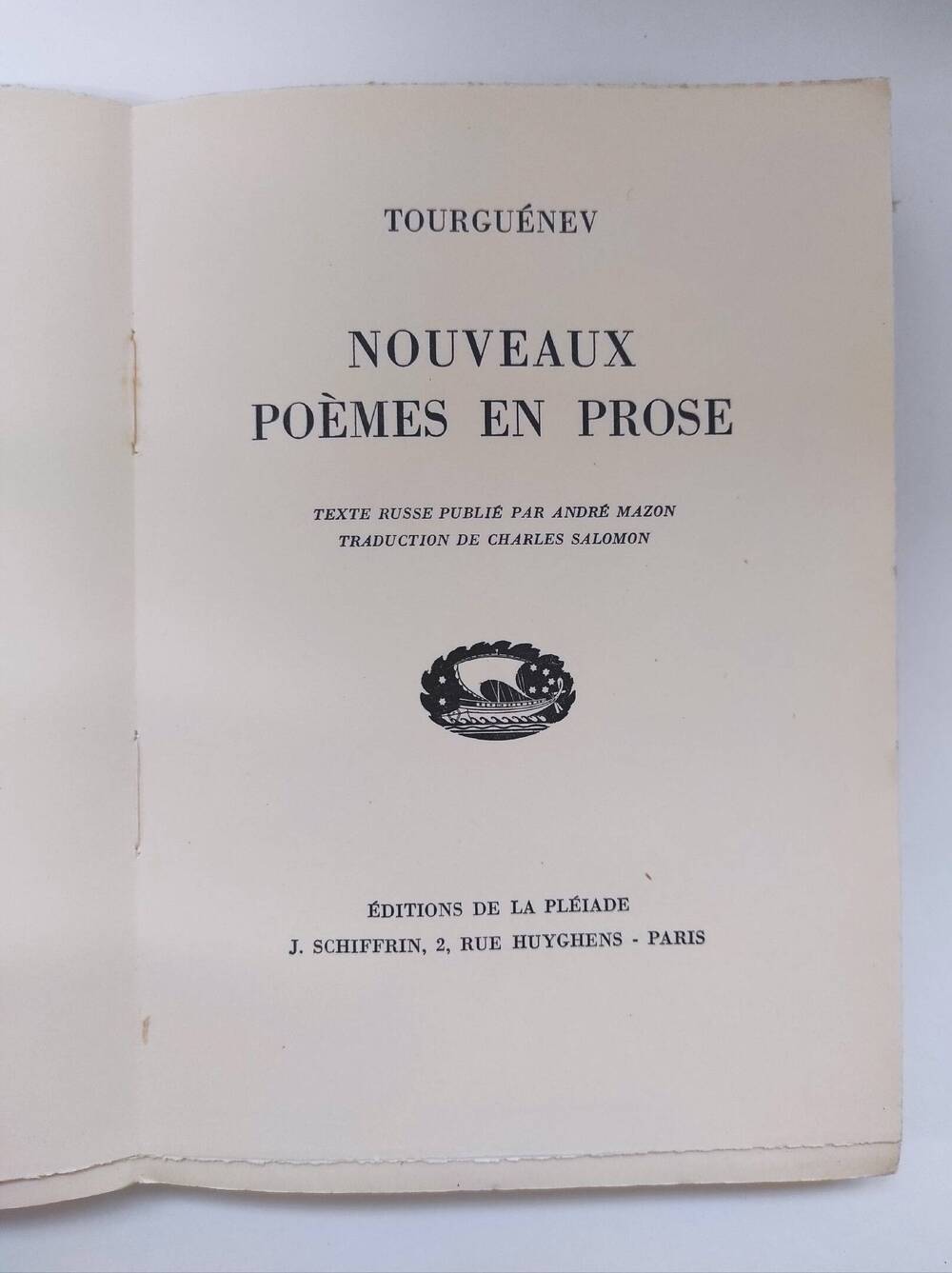 Nouveaux poèmes en prose [Paris], 1930.