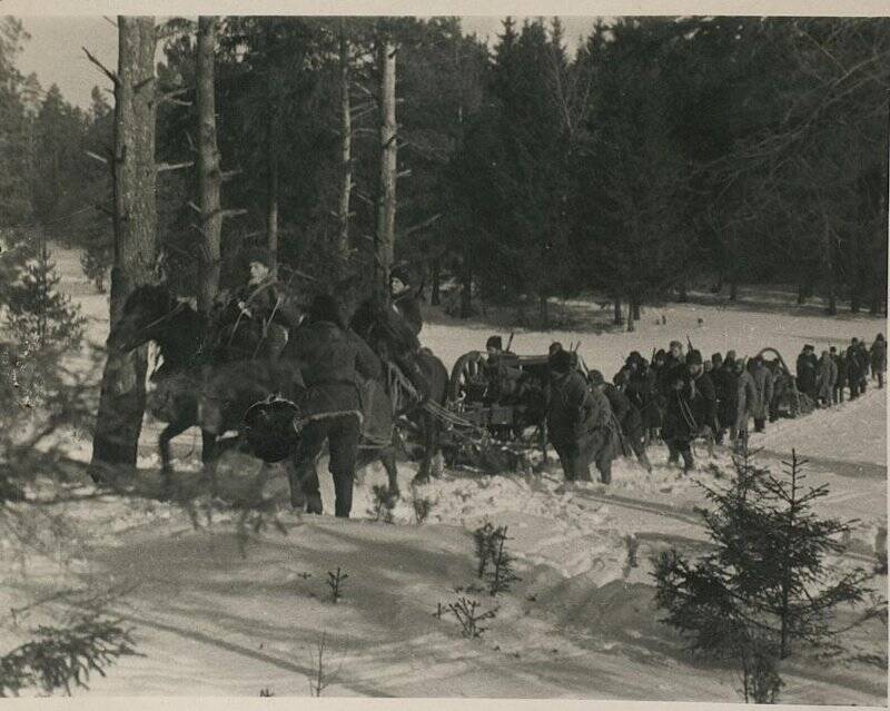 Фотография. Партизанский отряд. Из архива Б.В. Иогансона