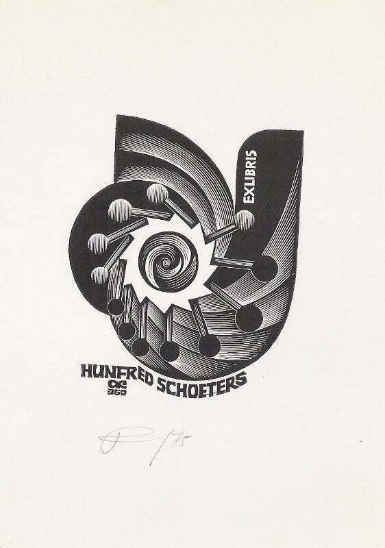 Экслибрис. EXLIBRIS HUNFRED SCHOETERS