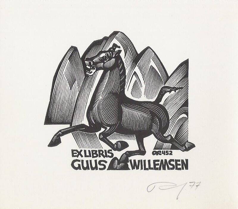 Экслибрис. Exlibris GUUS WILLEMSEN