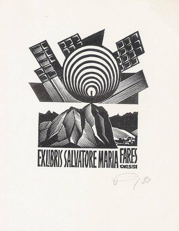 Экслибрис. EXLIBRIS SALVATORE MARIA FARES