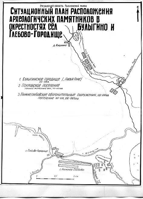 Археологические схемы, наклеенные на бумагу