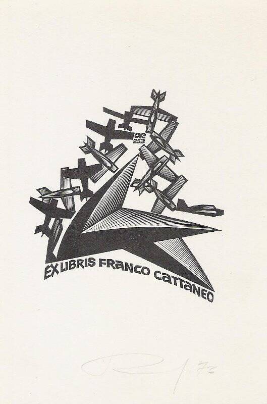 Экслибрис. Exlibris Franco Cattaneo