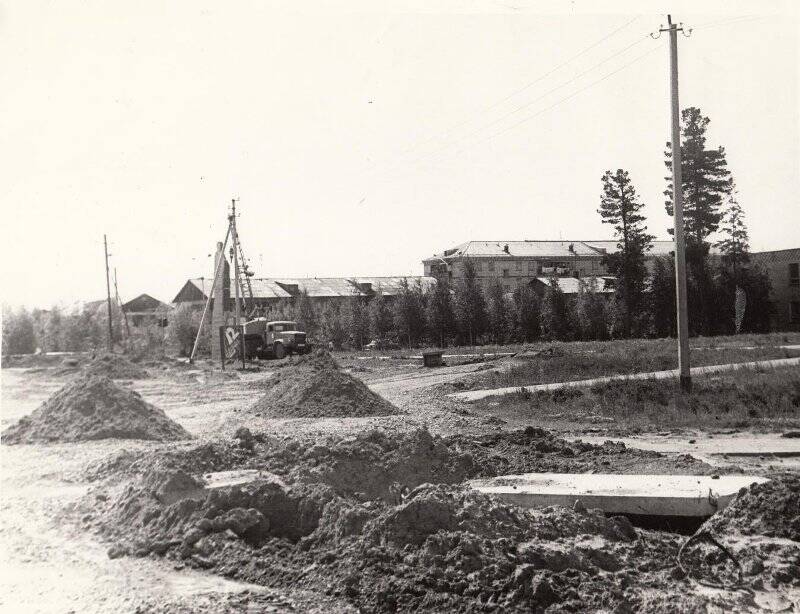 Фотография. Подготовка площадки под памятник В.И. Ленина