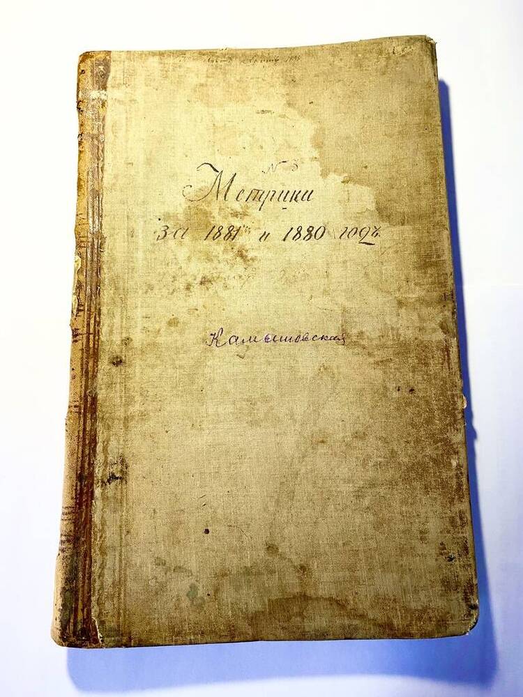 Метрическая книга 1881 года  