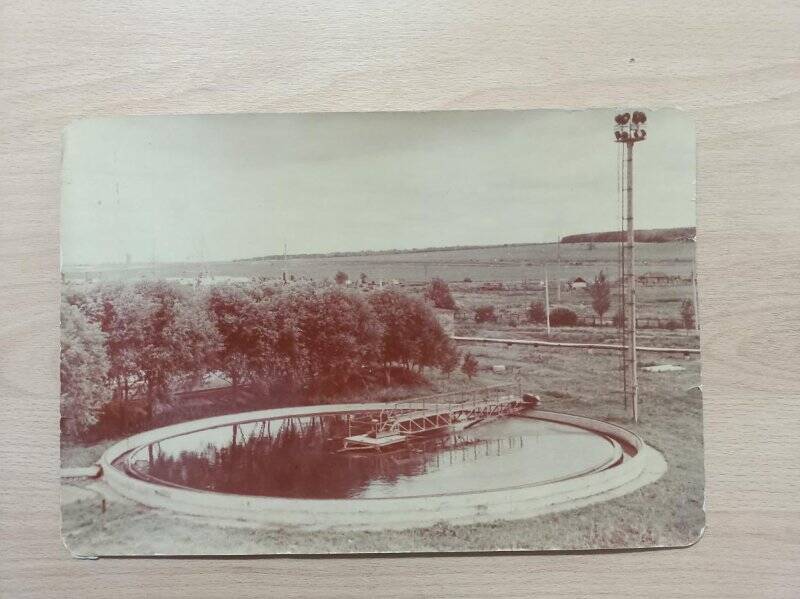 Отстойник вторичной биологической отчистки, 1984 г. Фотография