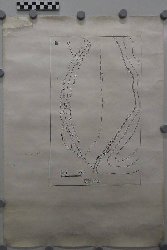 Чертежи. Оросительный канал. План исследования 1977 г.