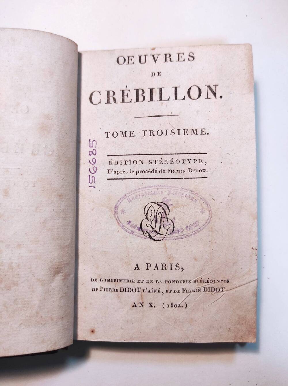 Oeuvres de Crébillon T. 3 : T. 3 1802.