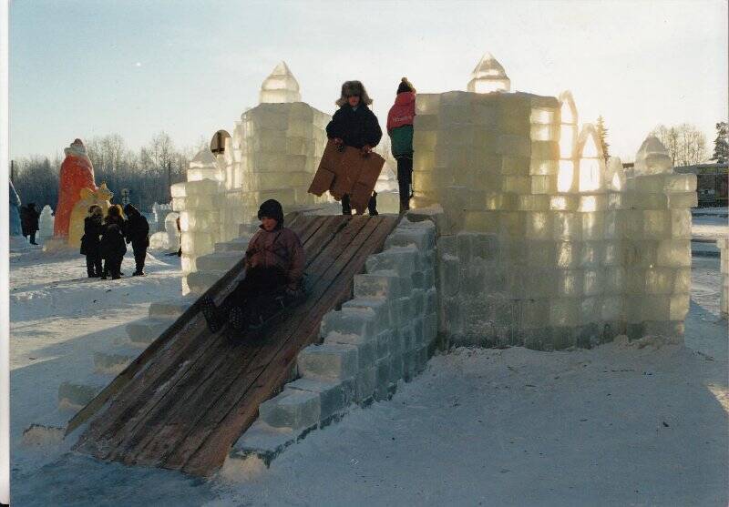 Фотография. Ледяной городок