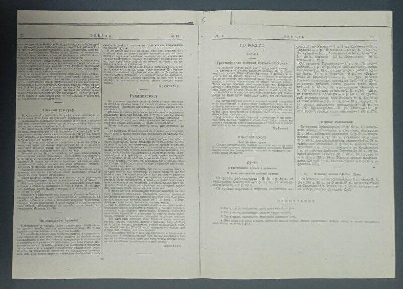 Газета «Звезда», № 13, 14(1) марта 1912 г. Ксерокопия.