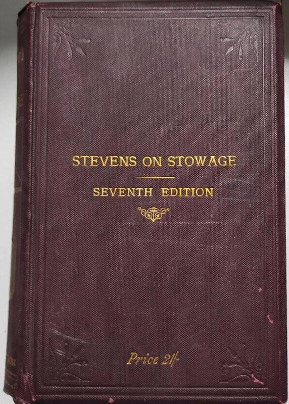 Книга. Погрузка и укладка грузов на судах. - Лондон, 1893 год.