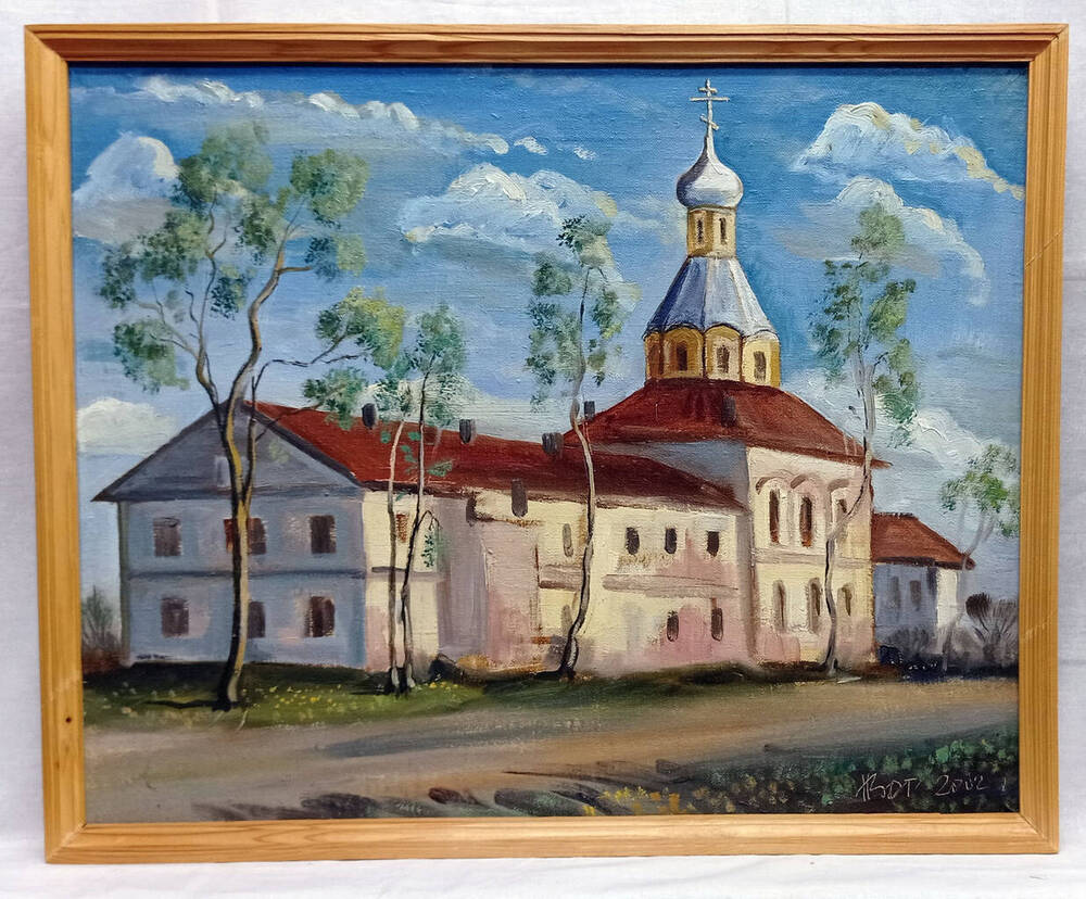 Картина Церковь Зосима и Савватия в раме