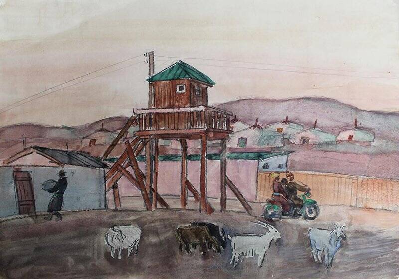 «Утро в Баянлиге». Из комплекта: серия «По Монголии»