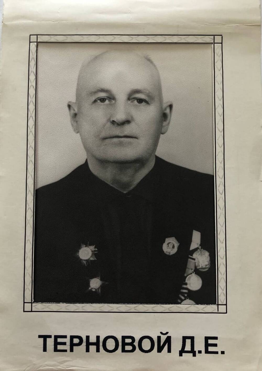 Фотография Тернового Д.Е., камышанина, участника Великой Отечественной войны 1941-1945 гг., защитника Сталинграда