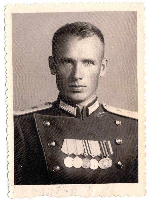 Фотопортрет. Ковалёв Николай Андреевич, майор Советской Армии