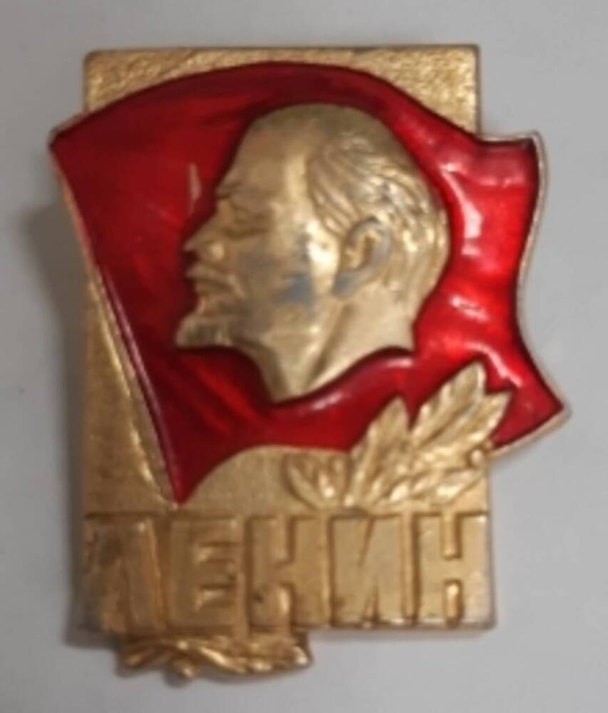 Значок В.И.Ленин.