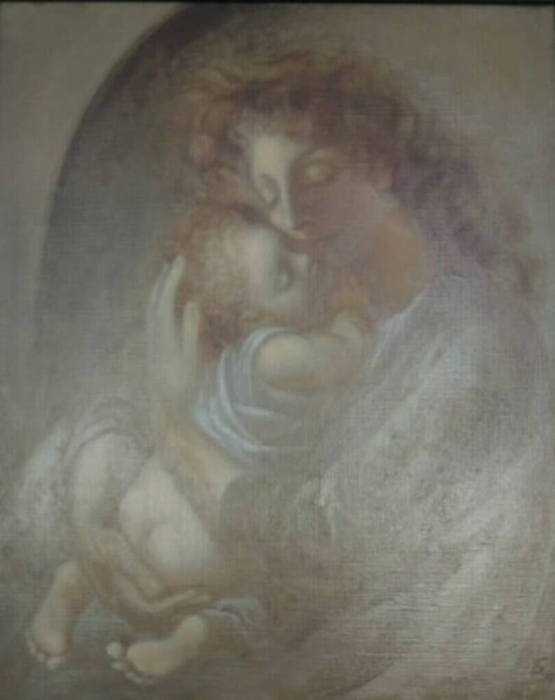 Женщина с младенцем.