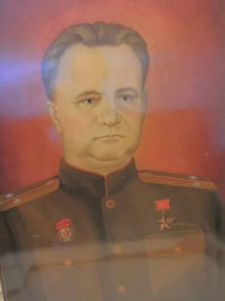 Портрет Героя Советского Союза Морозова Ивана Ивановича (1913-1965)