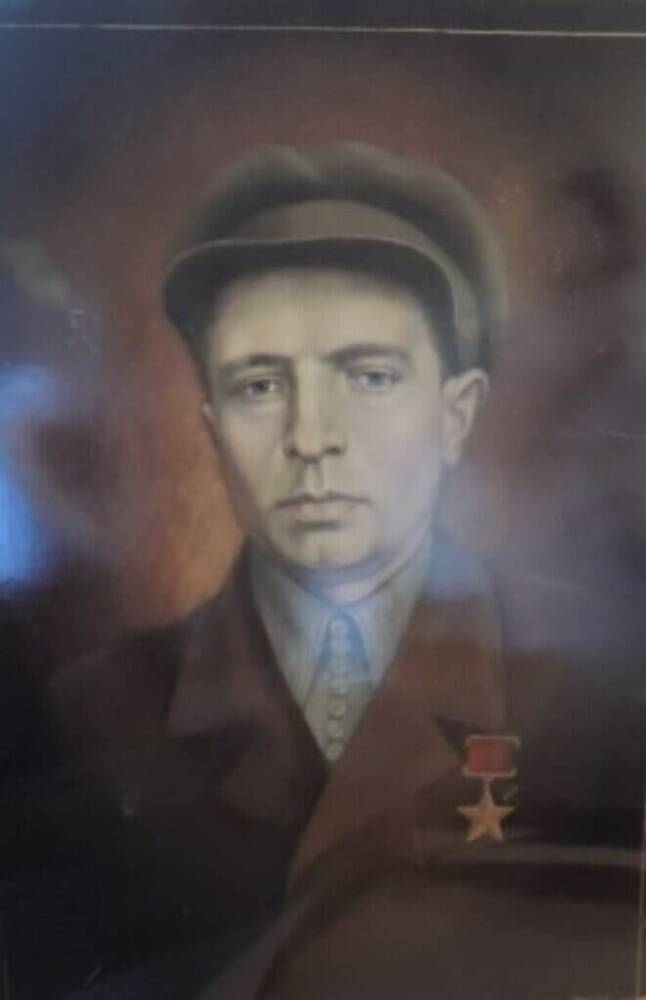 Портрет Героя Советского Союза Зуева Алексея Алексеевича (1914-1948)