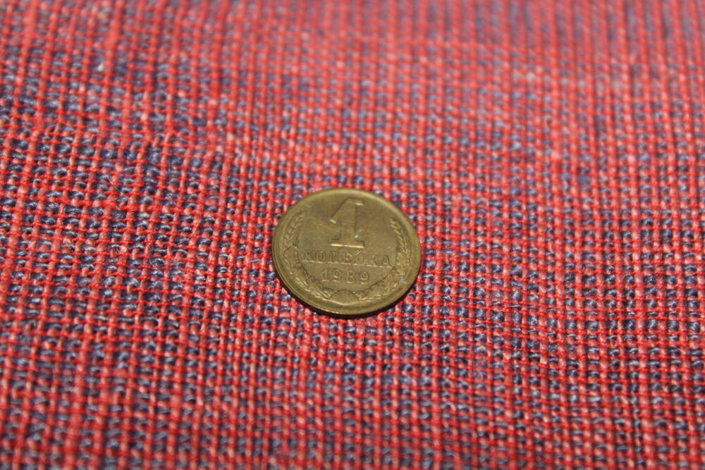 Монета СССР 1 копейка 1989 года