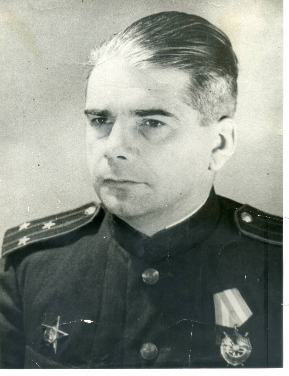 Фото 1945 года. Георгий Ростиславович Брант -член Военного совета 49 армии, город Спас-Деменск