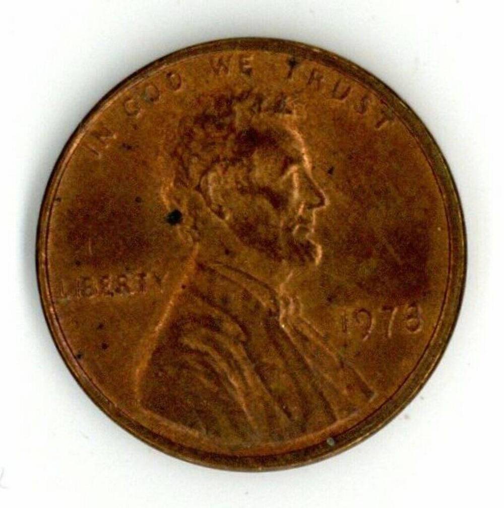 Монета 1 цент. США. 1978 г.